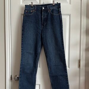 GAP Women's Dark Blue Straight Leg Jeans
